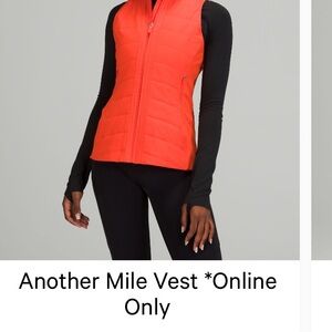 Lululemon another mile Bright Orange Vest